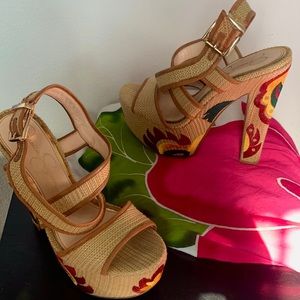 Strappy ankle platforms